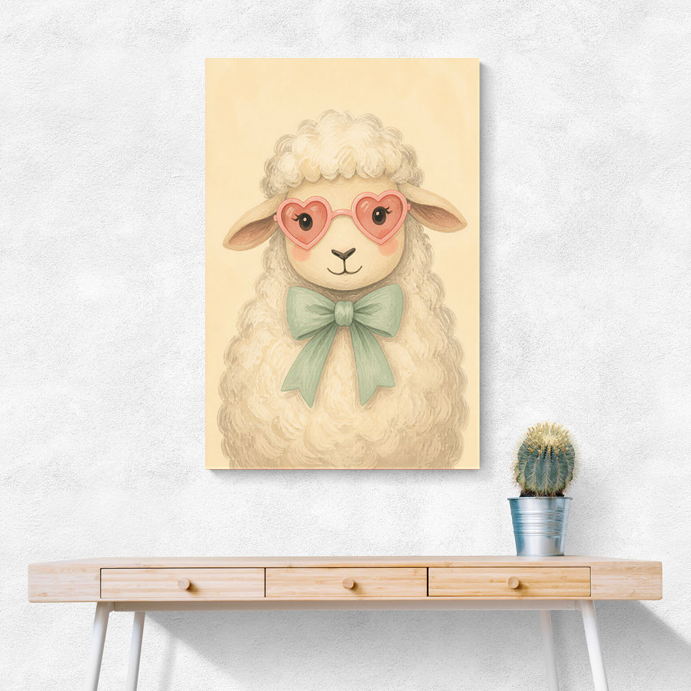 Sheep With Pink Glasses