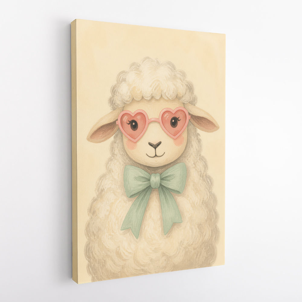 Sheep With Pink Glasses
