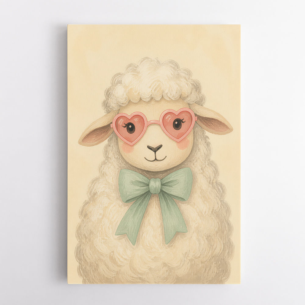 Sheep With Pink Glasses