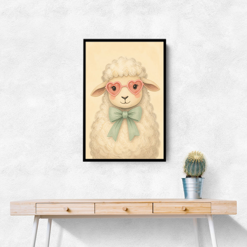 Sheep With Pink Glasses