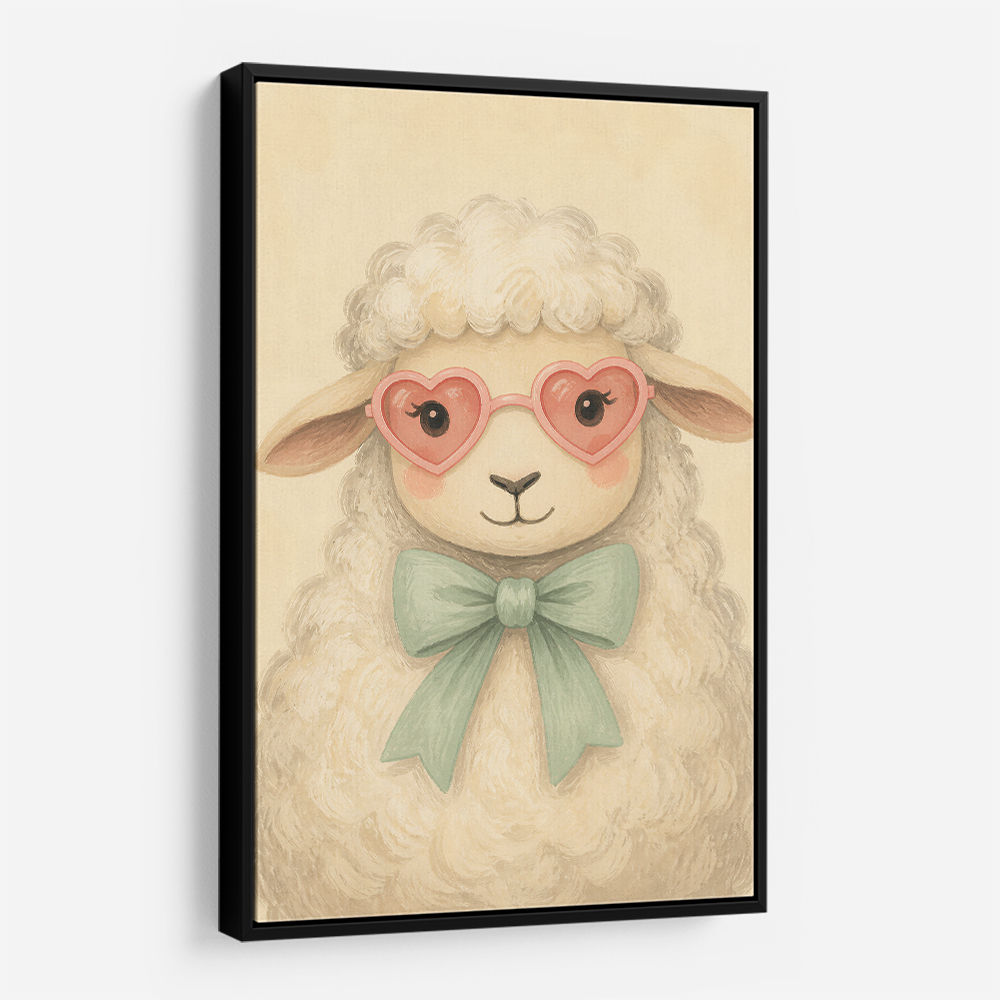 Sheep With Pink Glasses