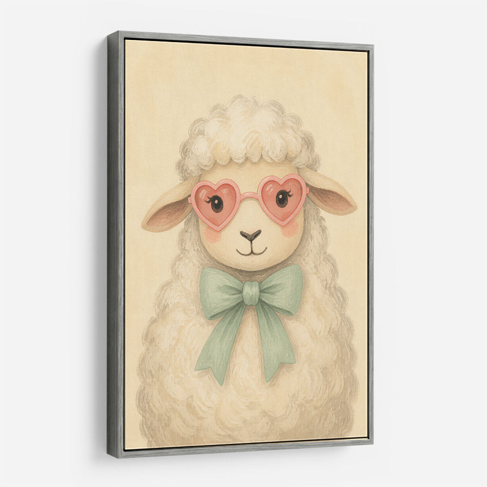 Sheep With Pink Glasses