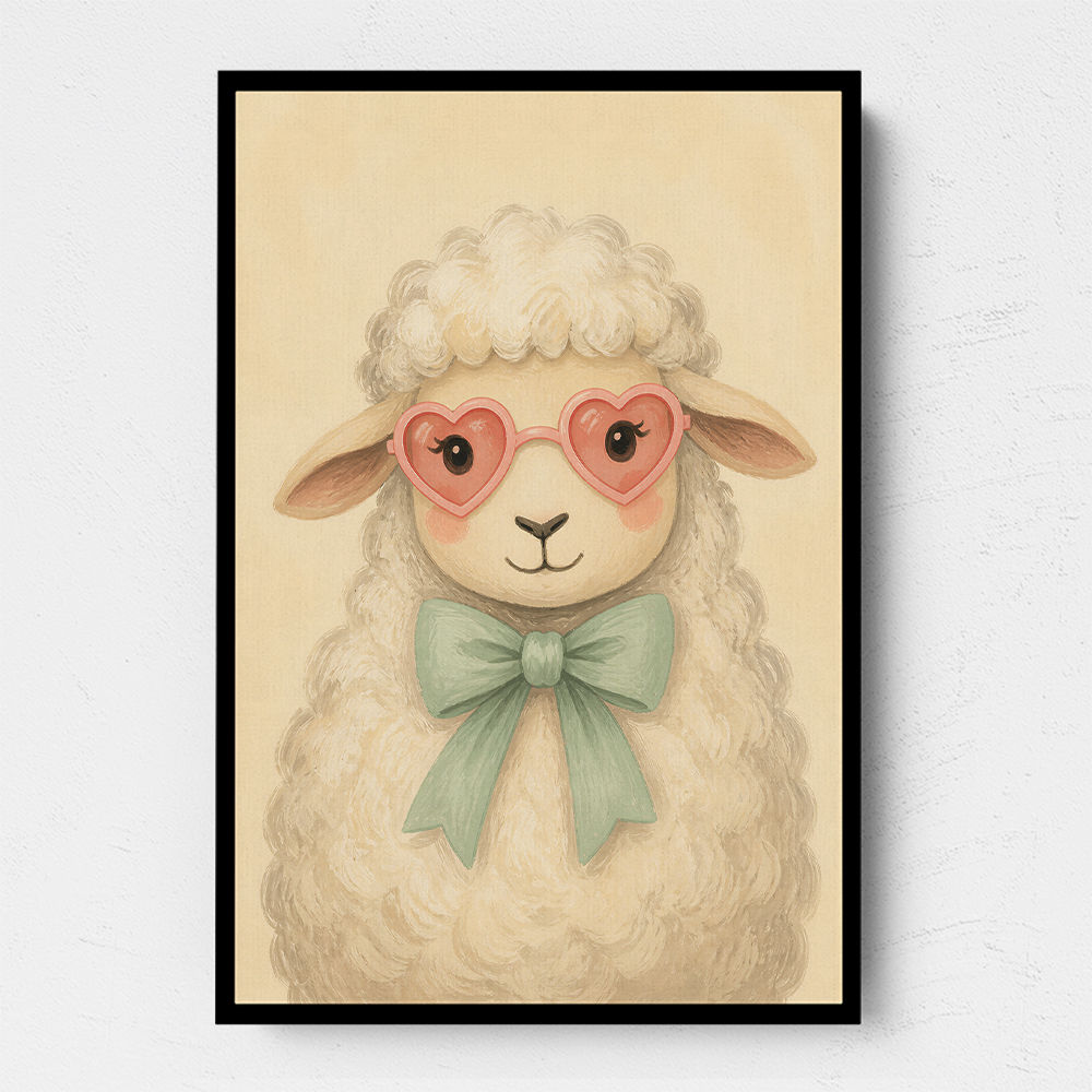 Sheep With Pink Glasses