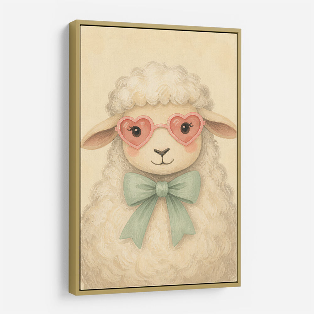 Sheep With Pink Glasses