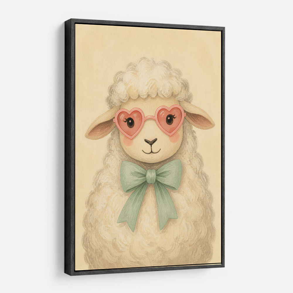 Sheep With Pink Glasses