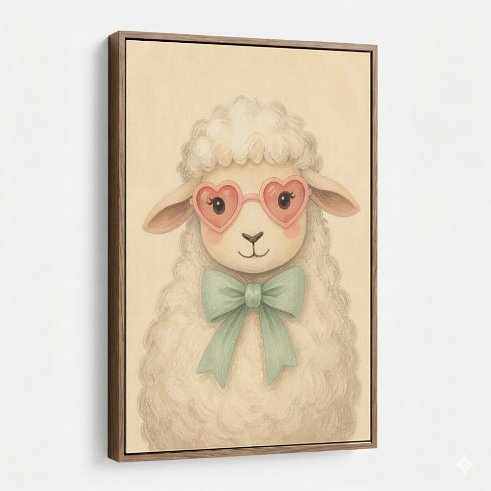 Sheep With Pink Glasses