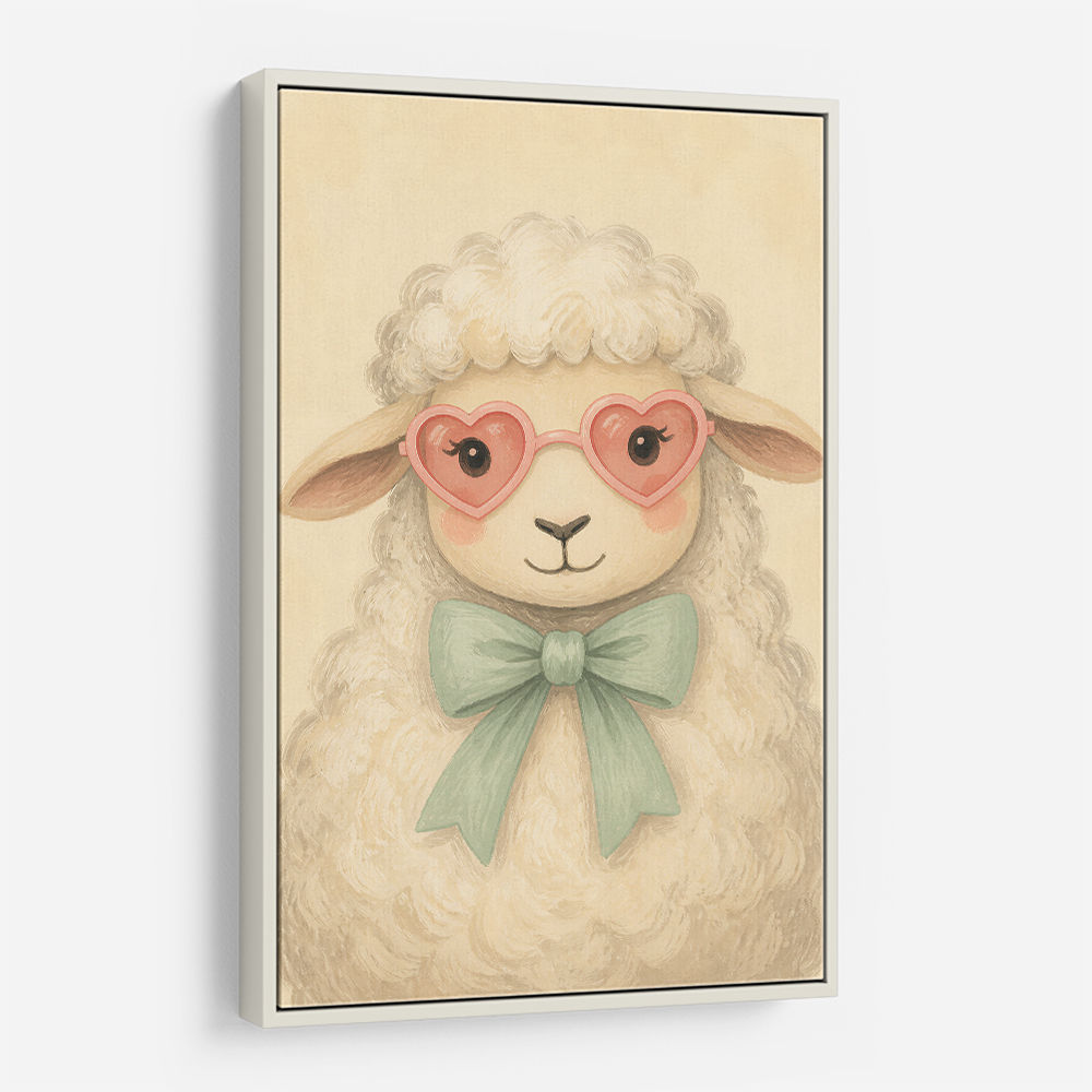 Sheep With Pink Glasses