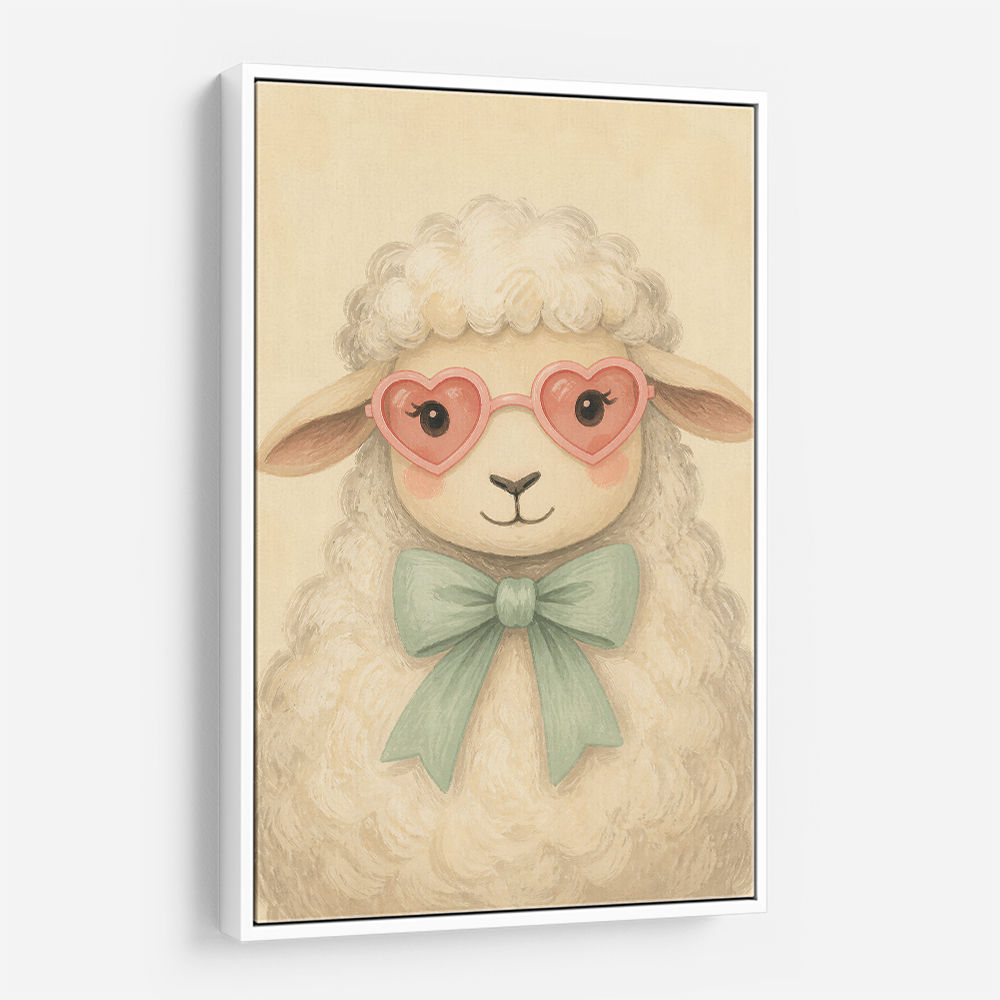 Sheep With Pink Glasses
