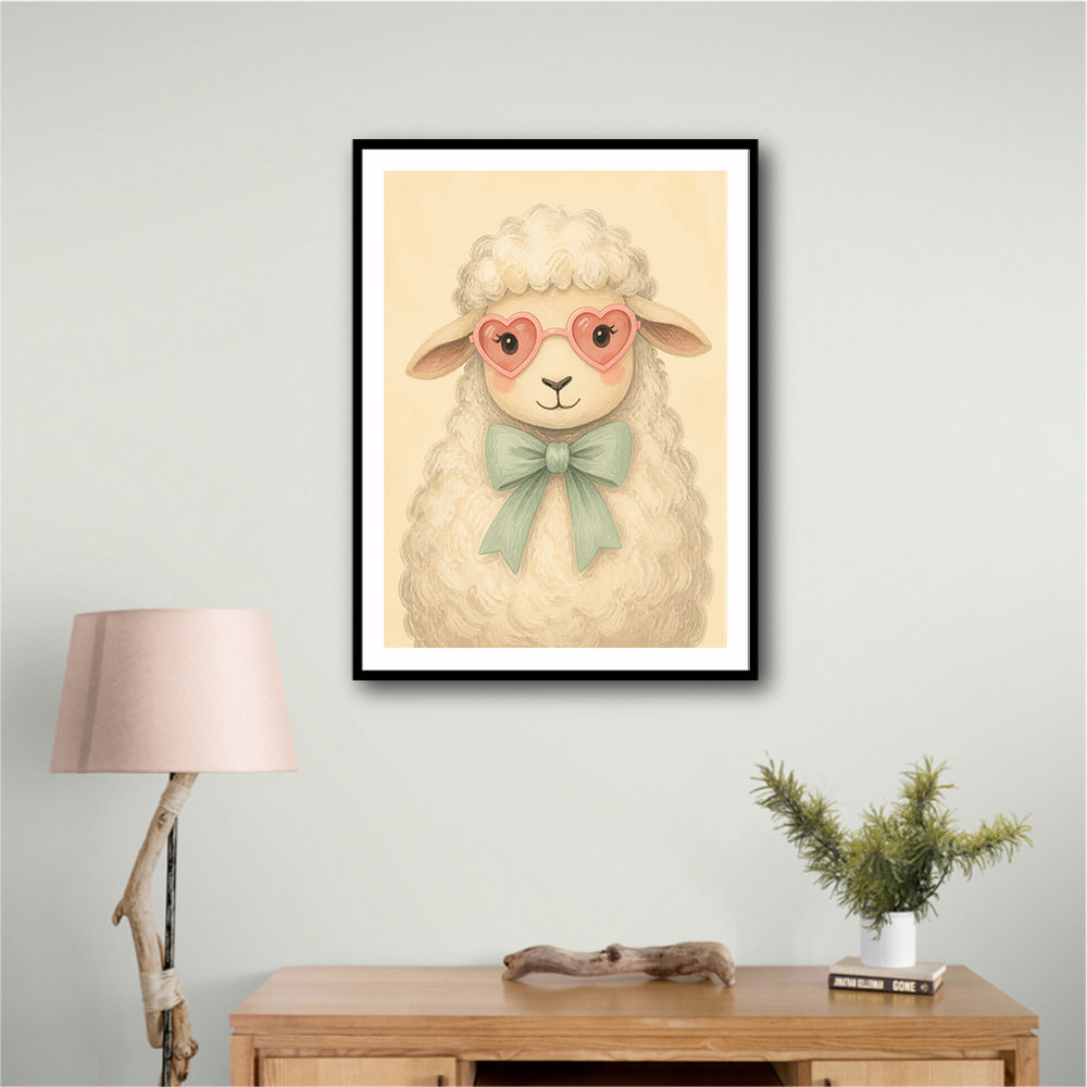 Sheep With Pink Glasses
