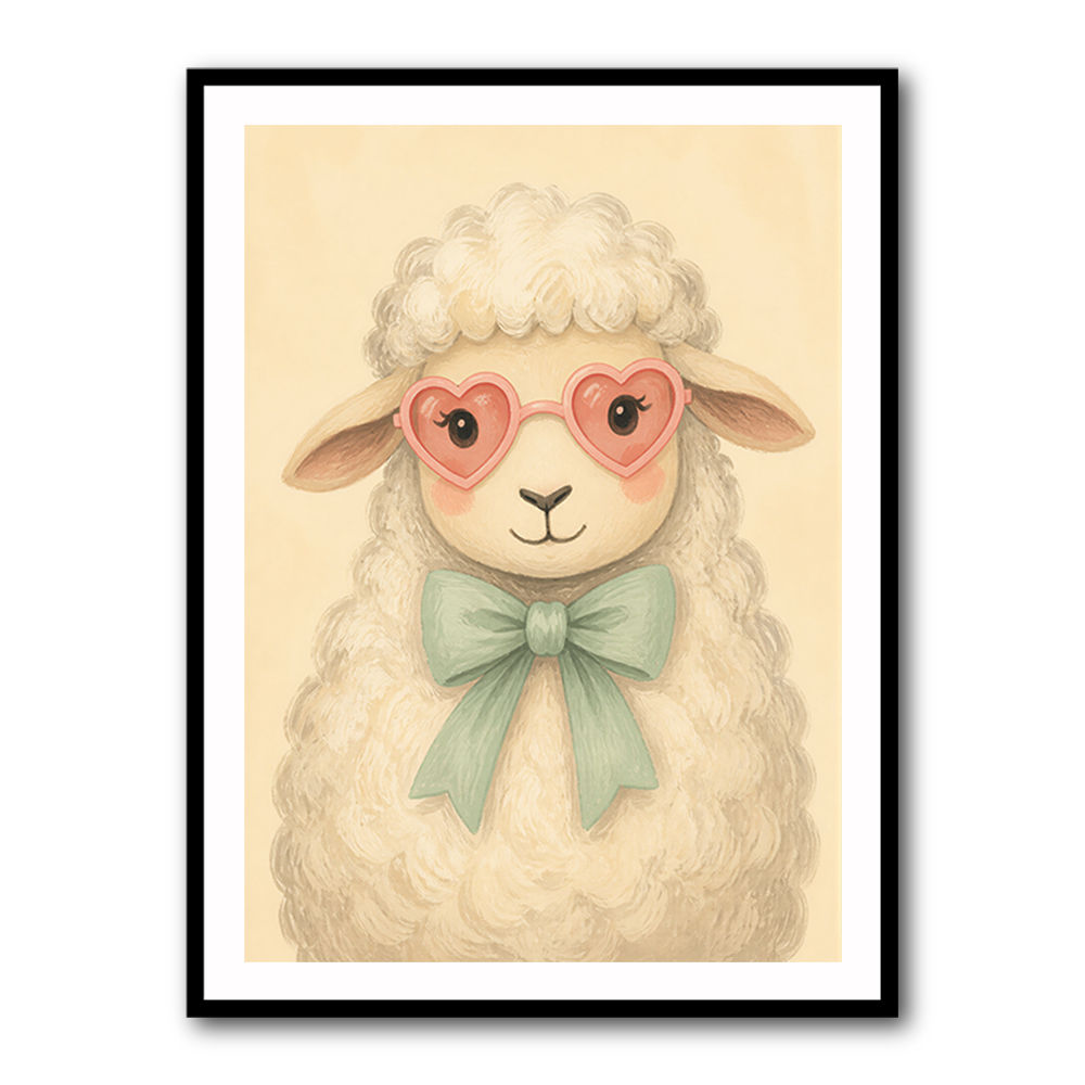 Sheep With Pink Glasses