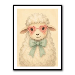Sheep With Pink Glasses