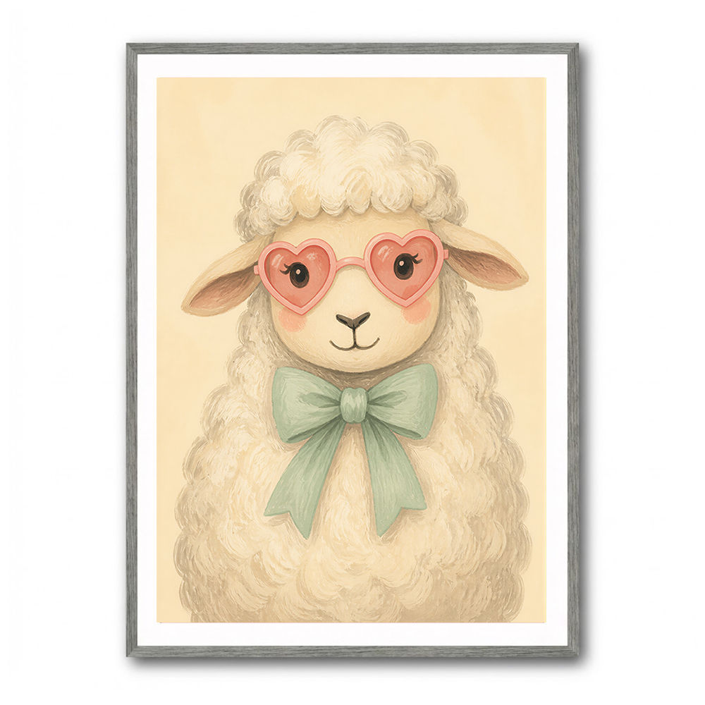 Sheep With Pink Glasses