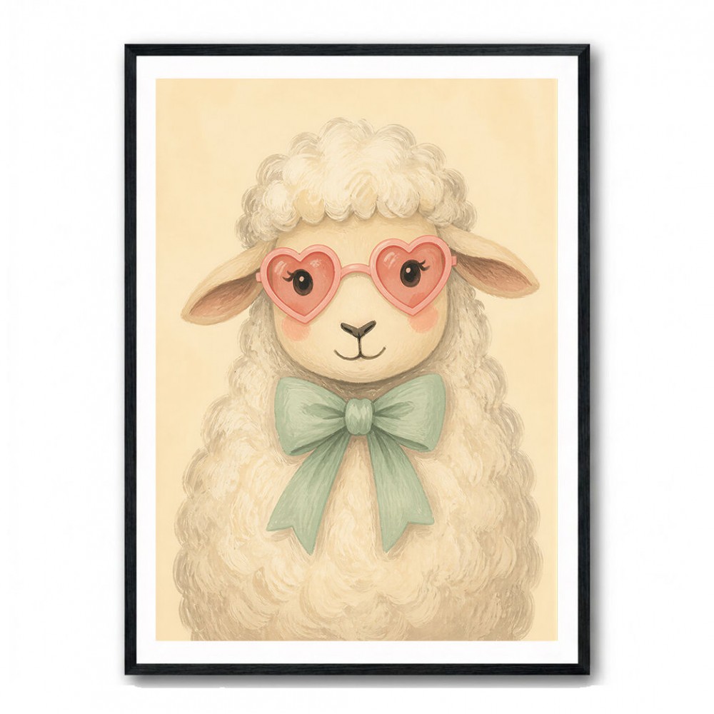 Sheep With Pink Glasses