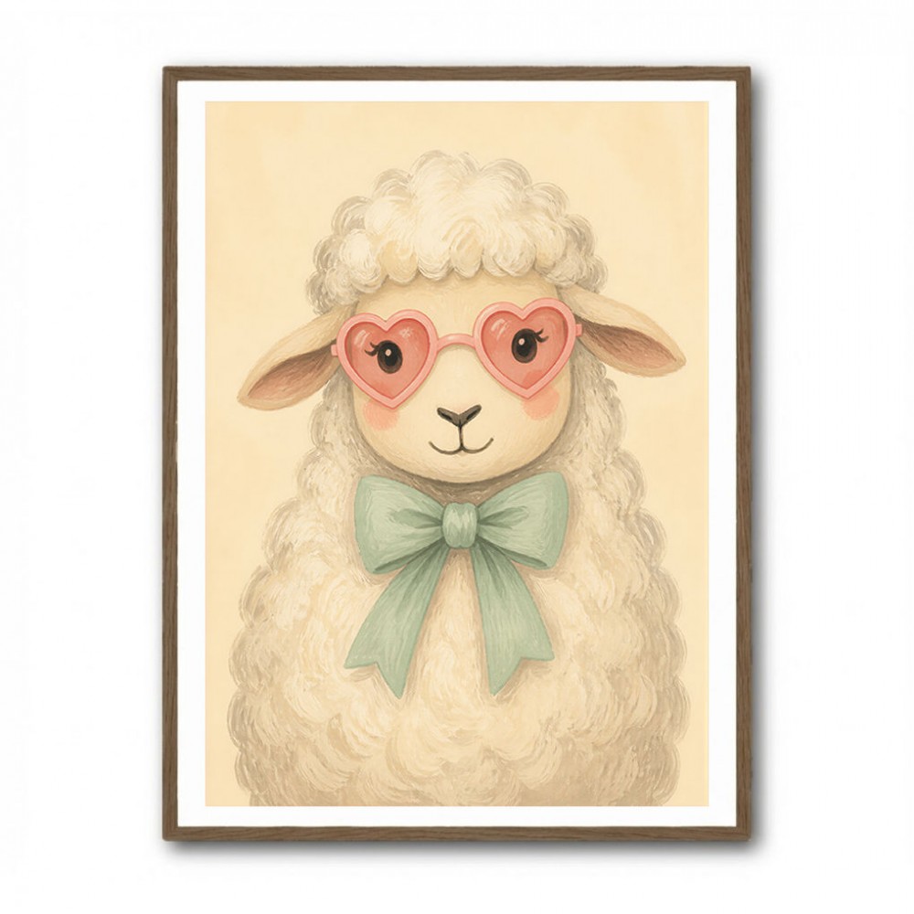 Sheep With Pink Glasses