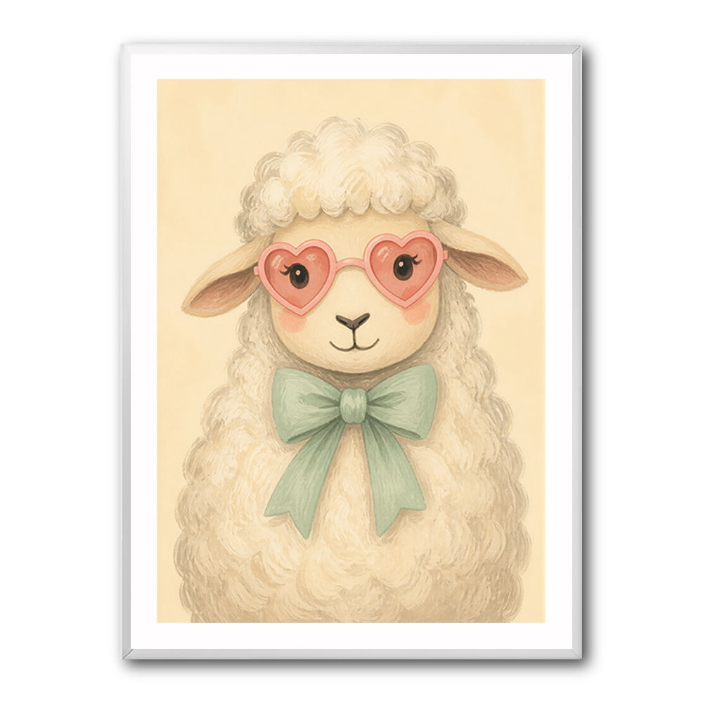 Sheep With Pink Glasses