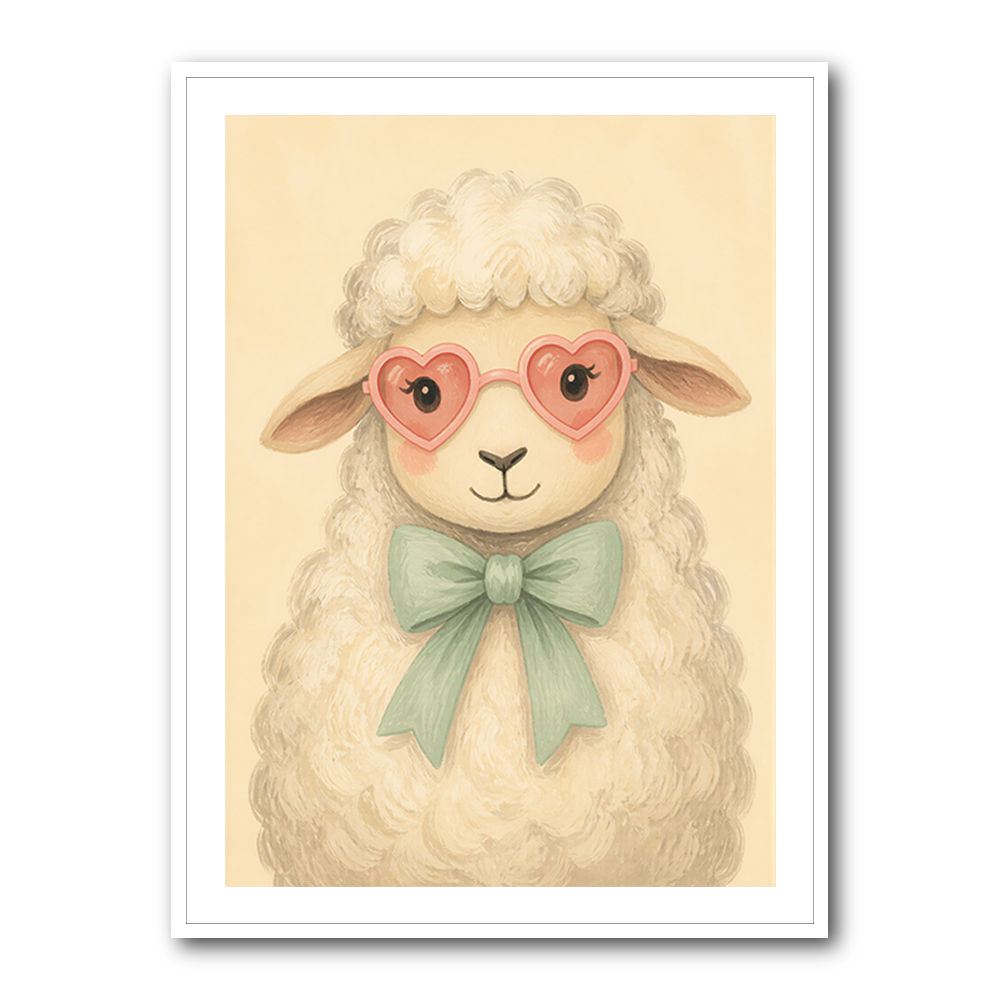Sheep With Pink Glasses
