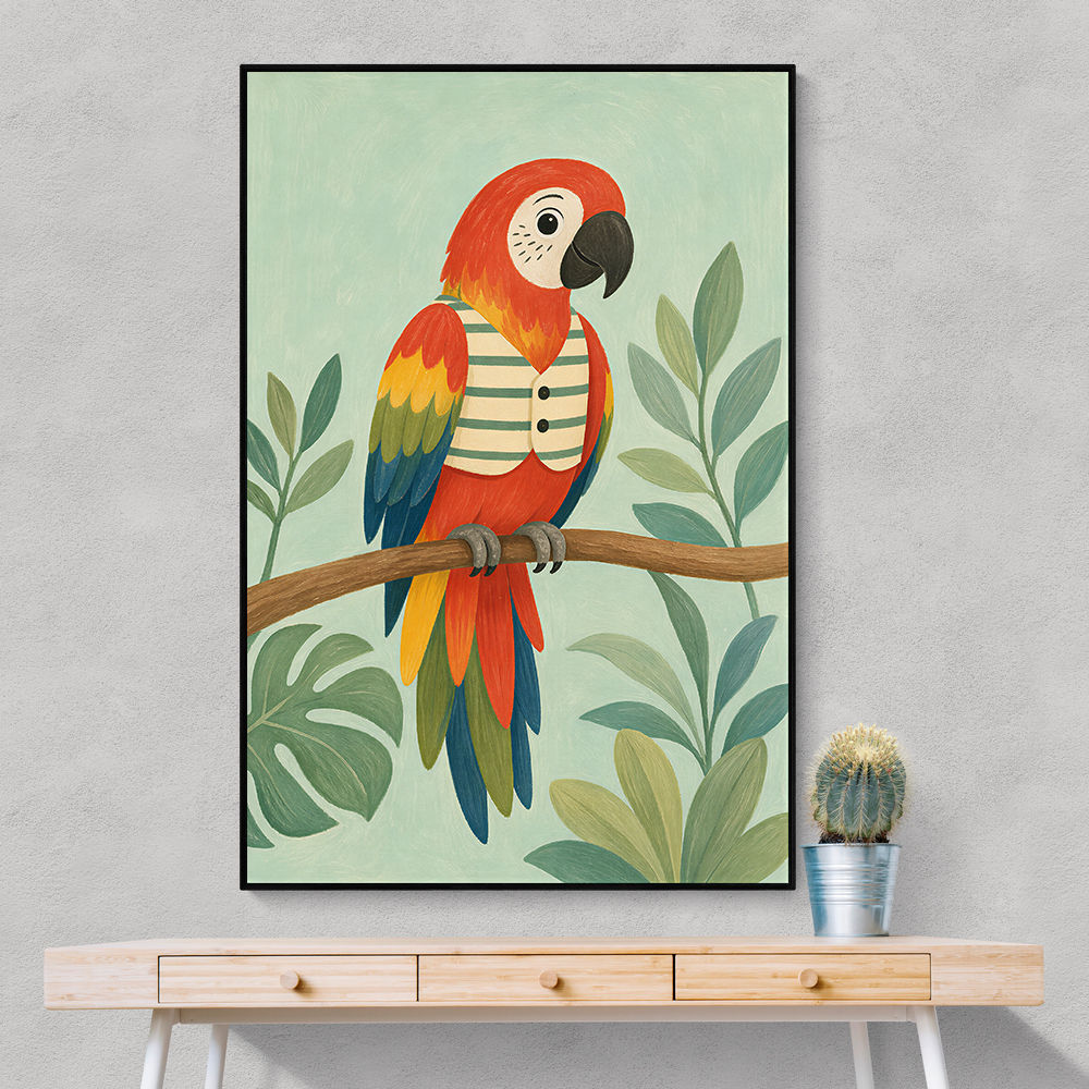 Parrot in Stripes