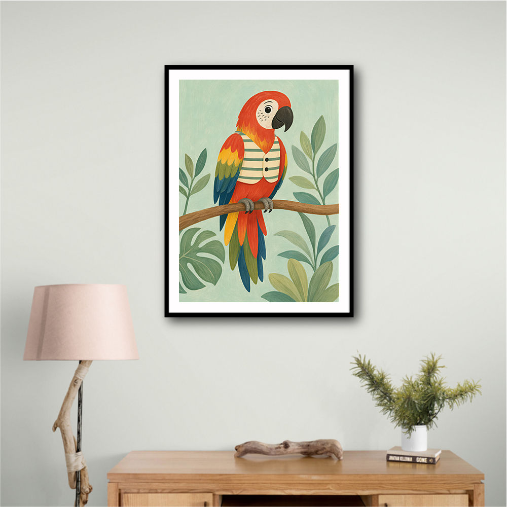 Parrot in Stripes