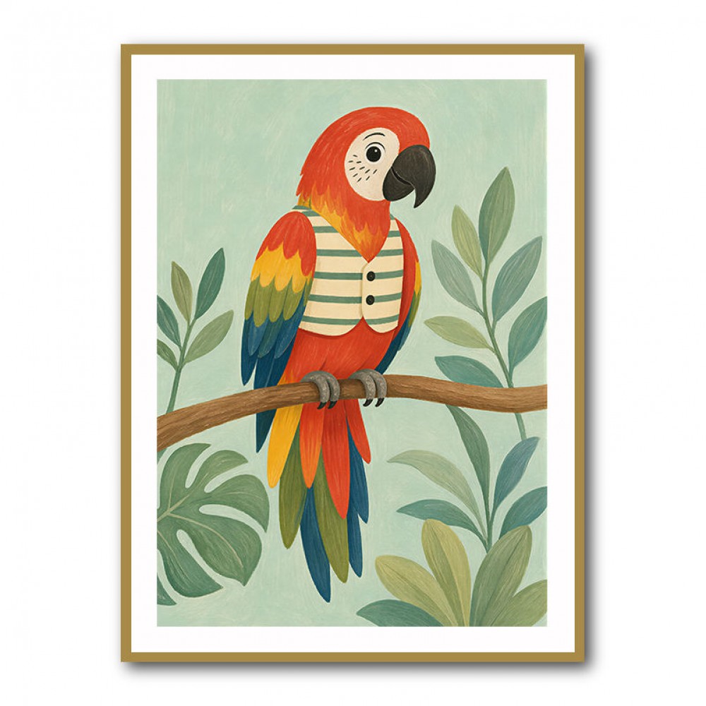 Parrot in Stripes