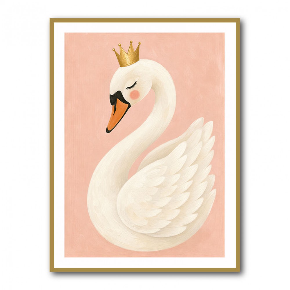 Swan With Crown
