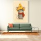 Mouse With Cheese Hat