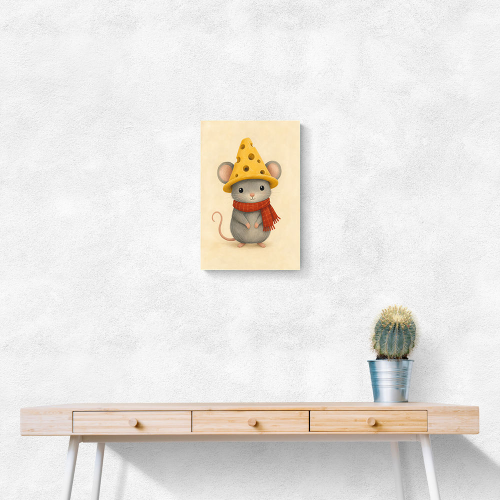 Mouse With Cheese Hat