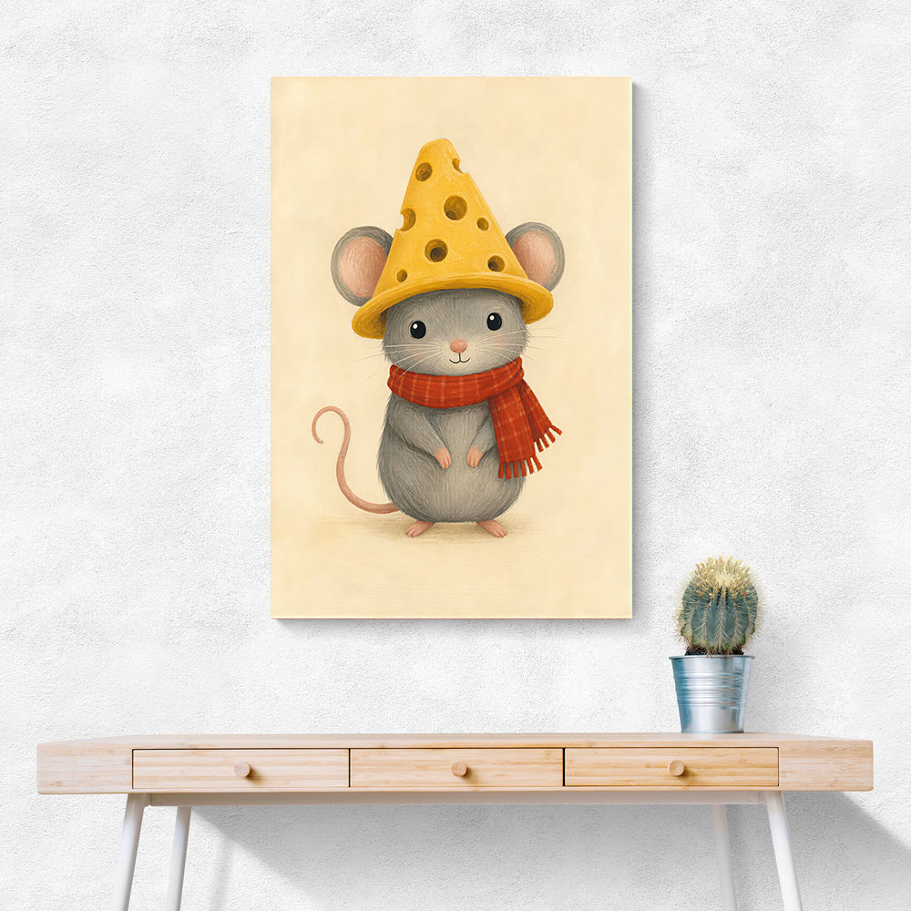 Mouse With Cheese Hat