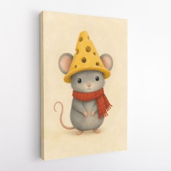 Mouse With Cheese Hat
