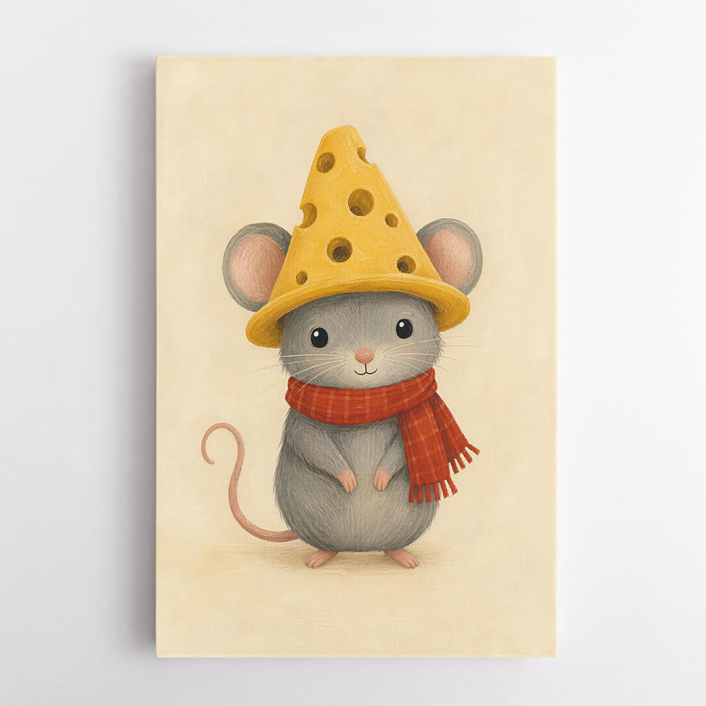 Mouse With Cheese Hat
