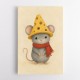 Mouse With Cheese Hat