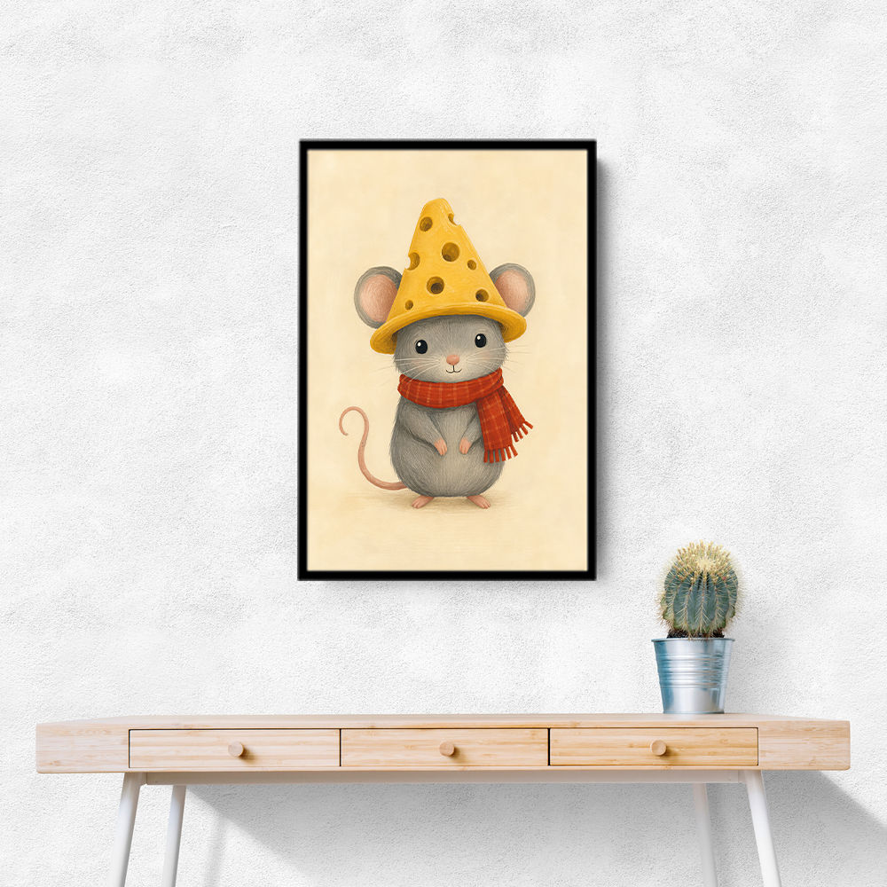 Mouse With Cheese Hat