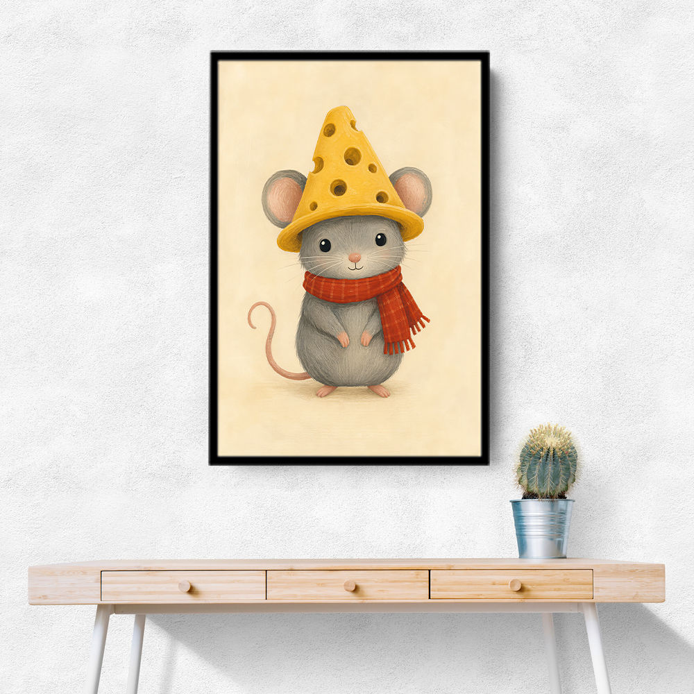 Mouse With Cheese Hat