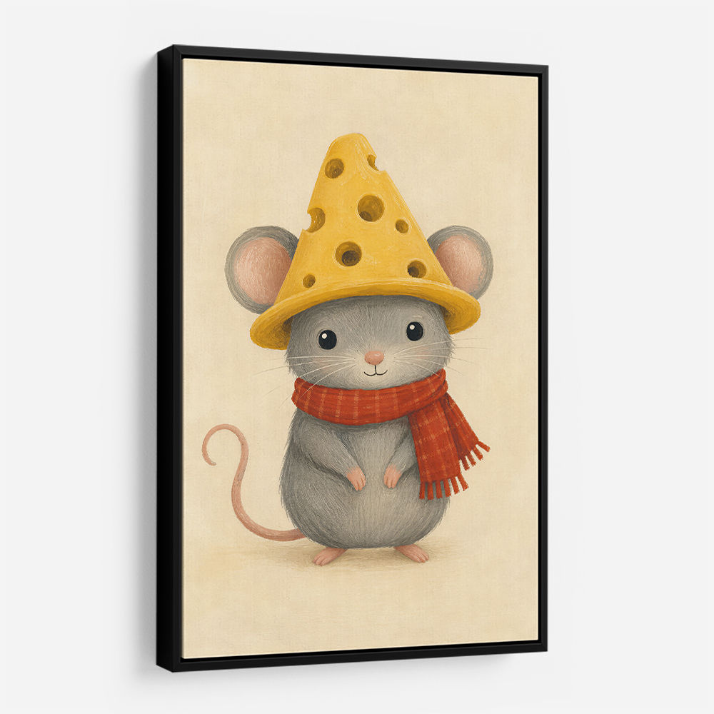 Mouse With Cheese Hat