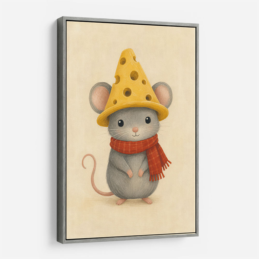 Mouse With Cheese Hat
