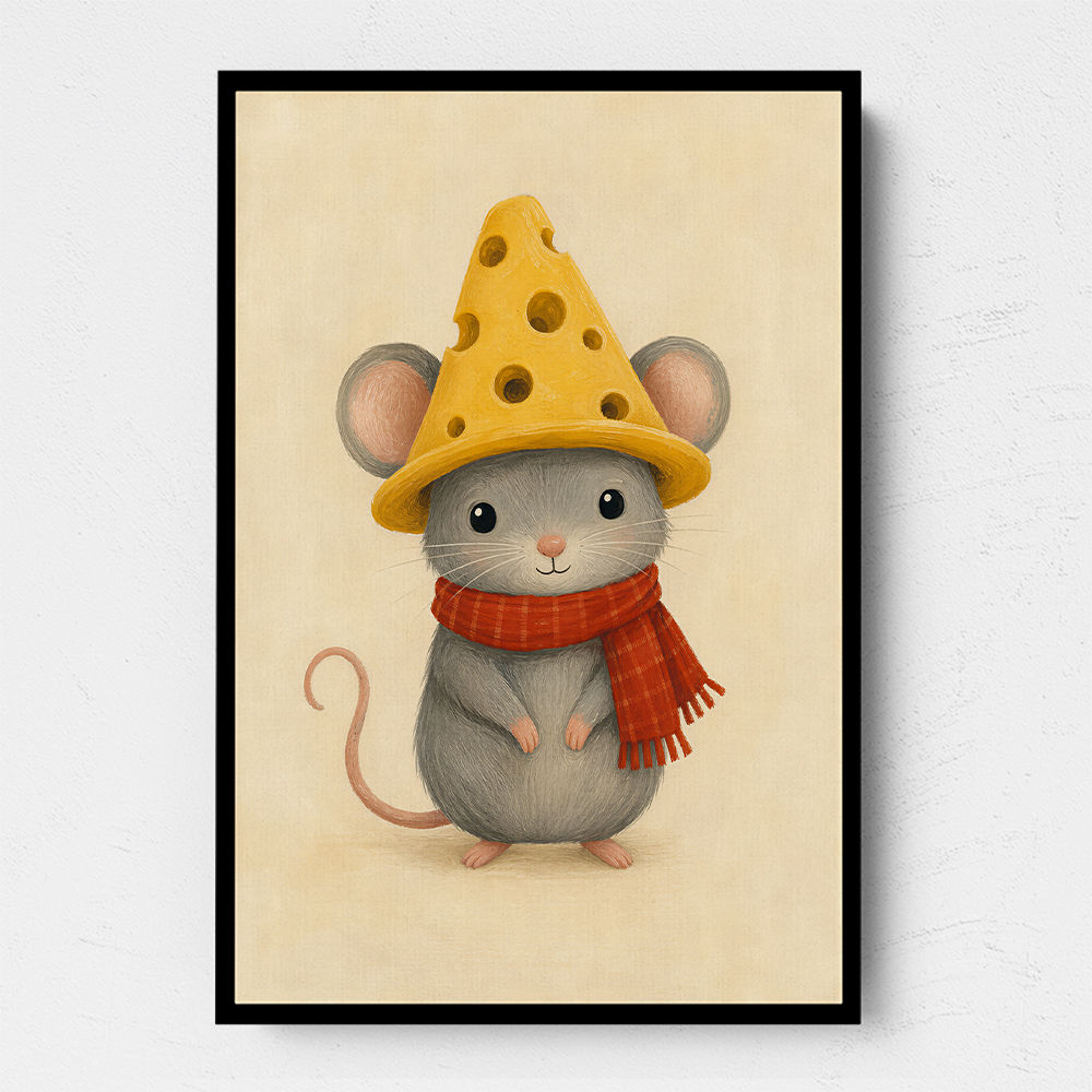 Mouse With Cheese Hat