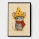 Mouse With Cheese Hat