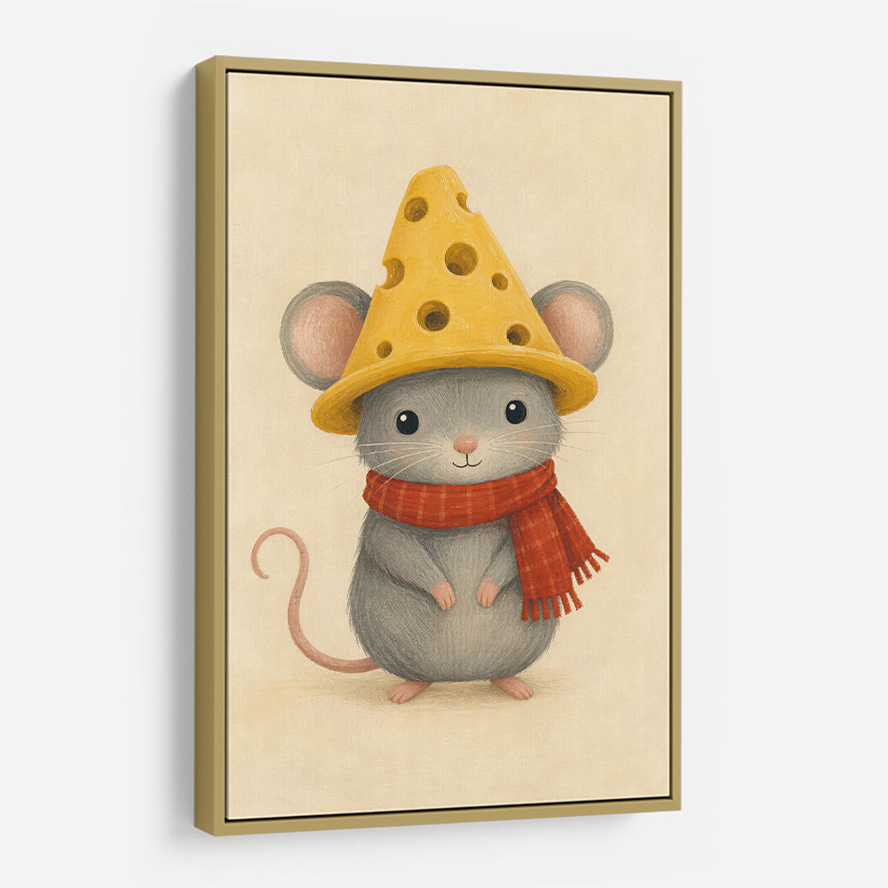 Mouse With Cheese Hat