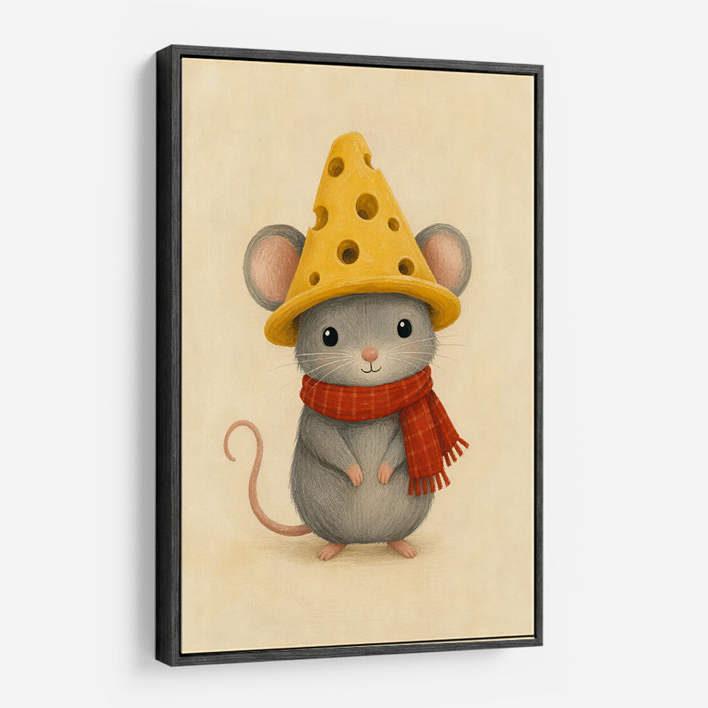 Mouse With Cheese Hat