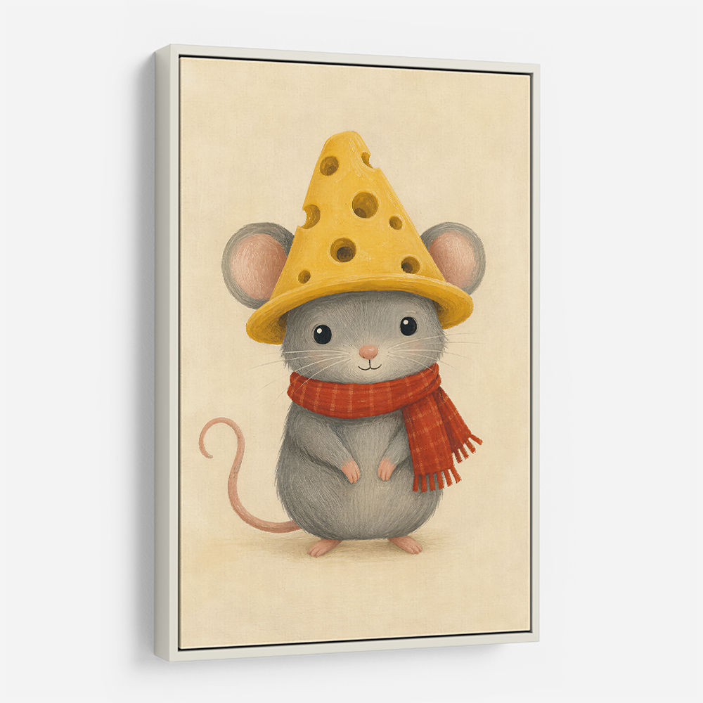 Mouse With Cheese Hat