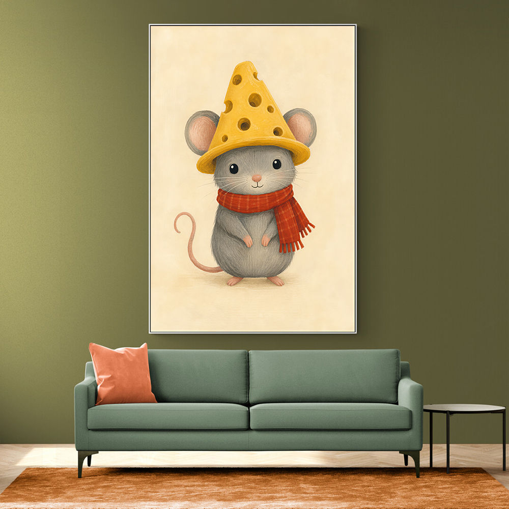 Mouse With Cheese Hat