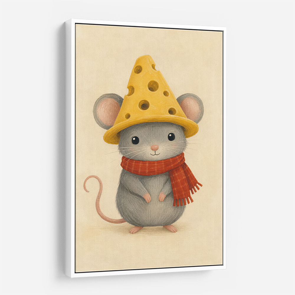 Mouse With Cheese Hat