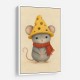 Mouse With Cheese Hat