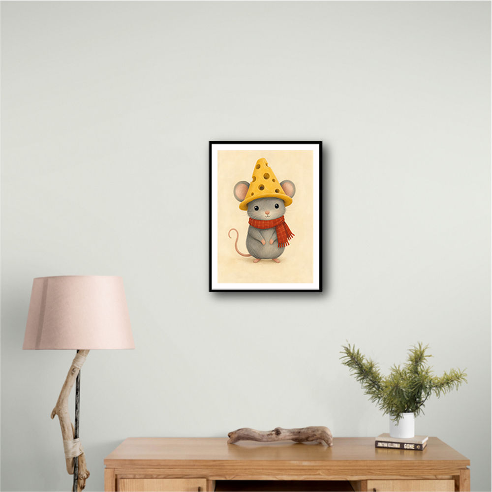 Mouse With Cheese Hat