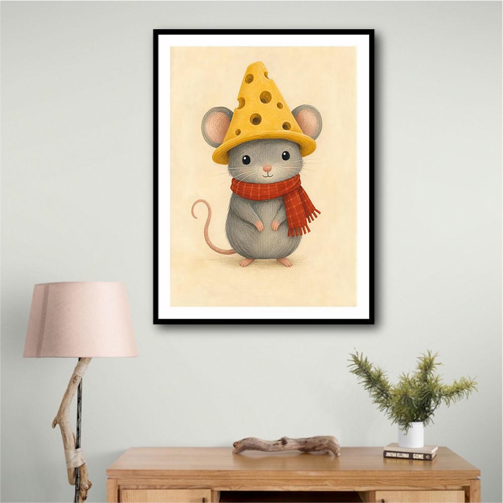 Mouse With Cheese Hat