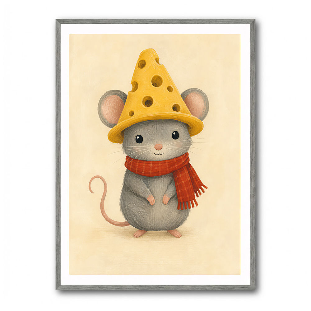 Mouse With Cheese Hat