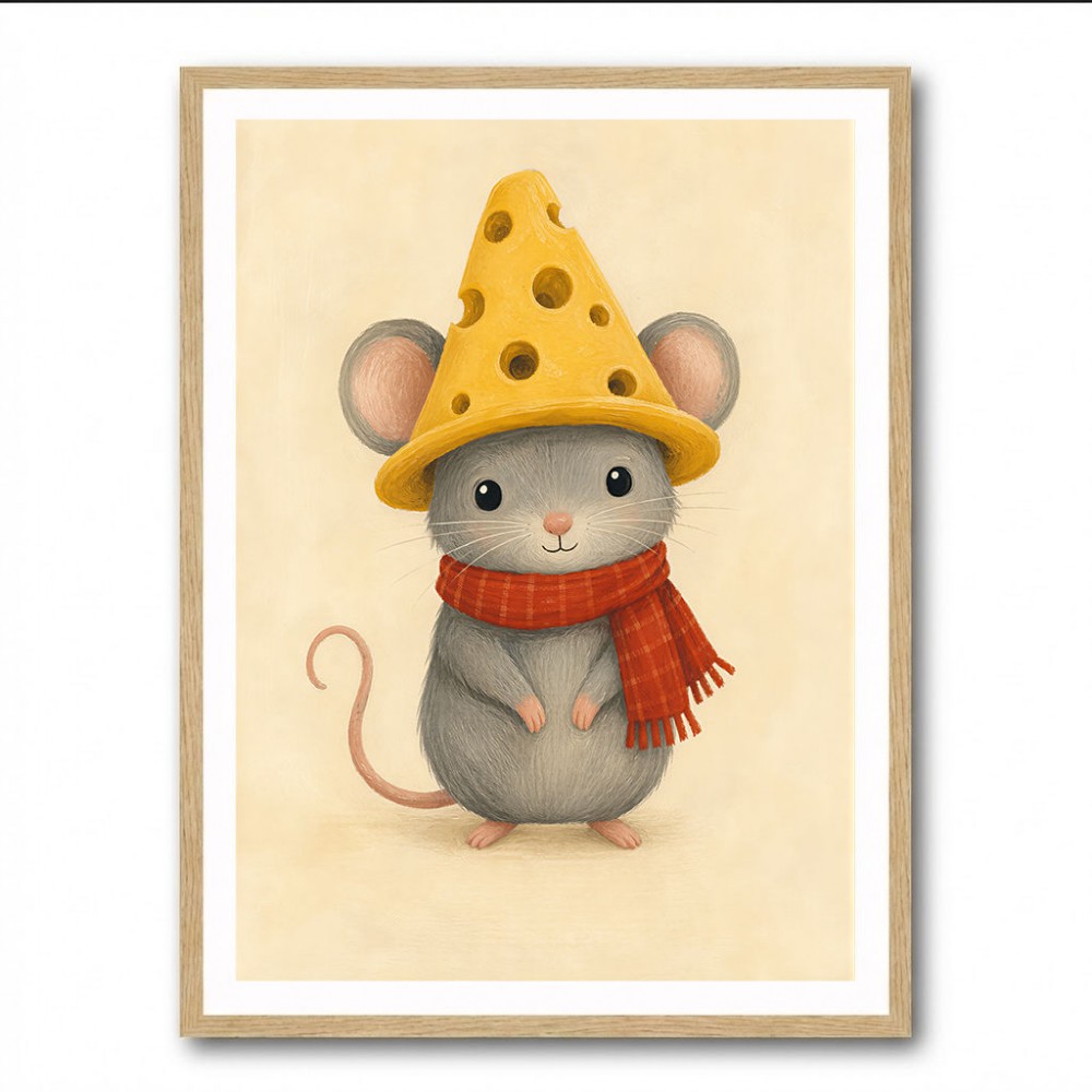 Mouse With Cheese Hat