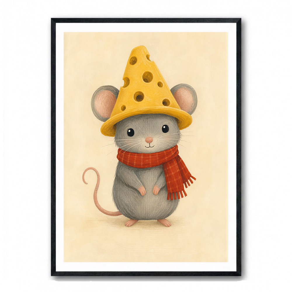 Mouse With Cheese Hat