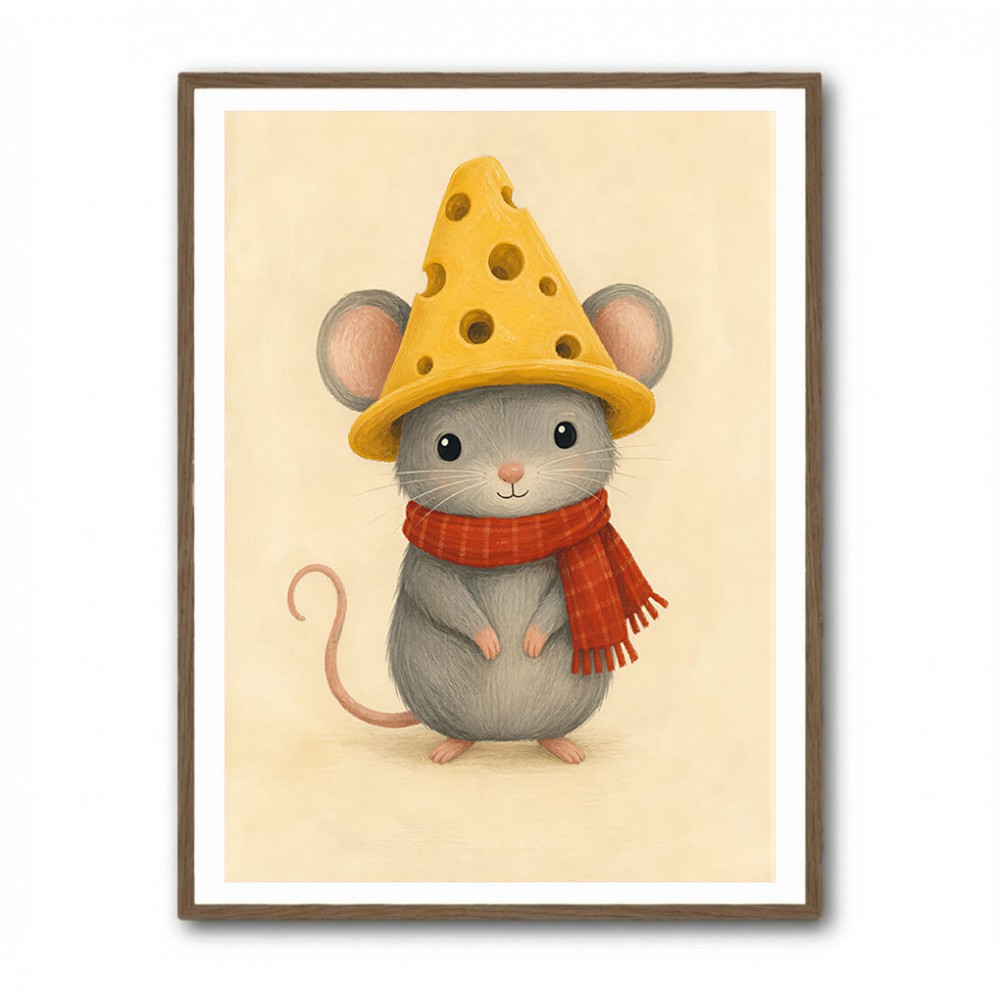 Mouse With Cheese Hat