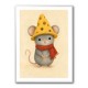 Mouse With Cheese Hat