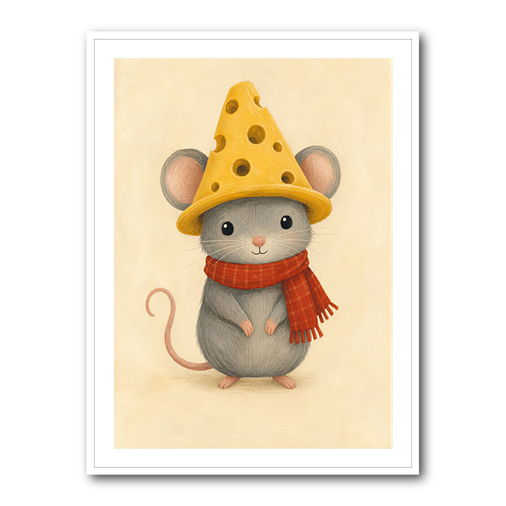 Mouse With Cheese Hat